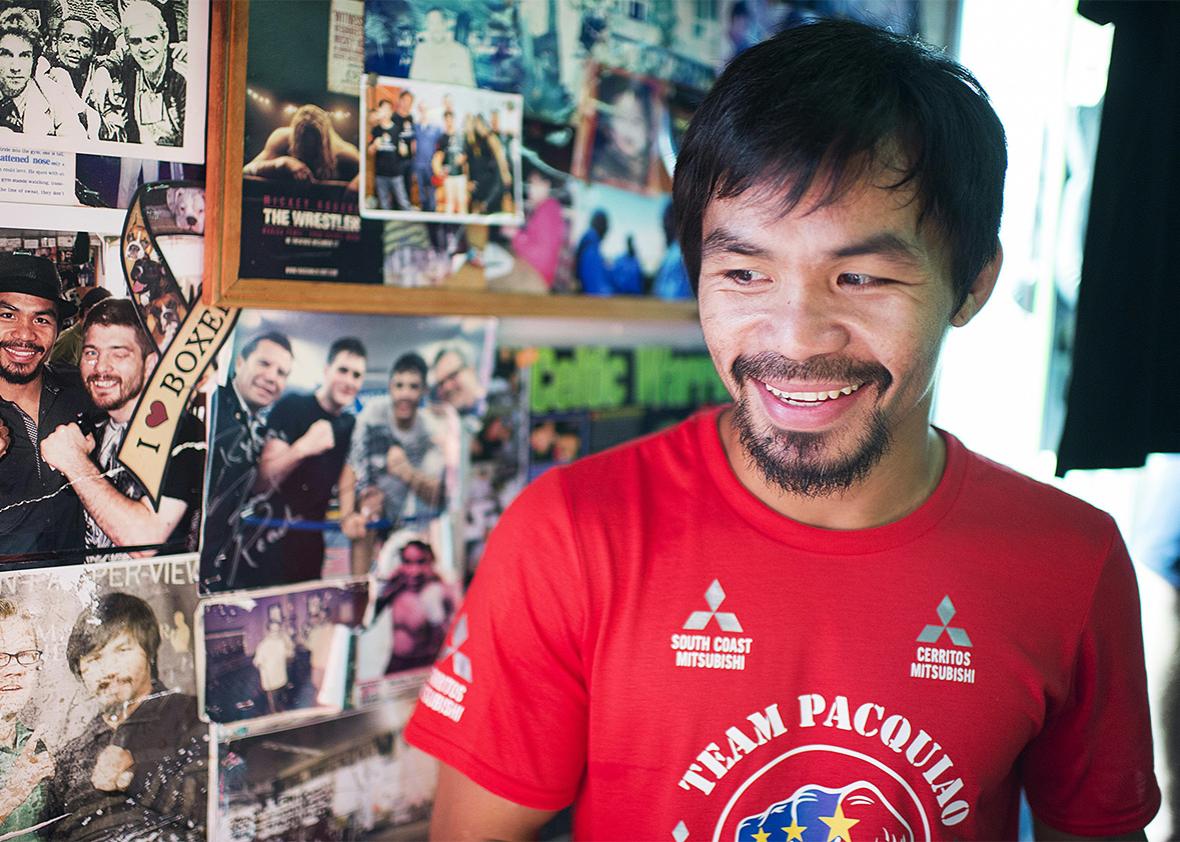 Filipino boxer Manny Pacquiao. 