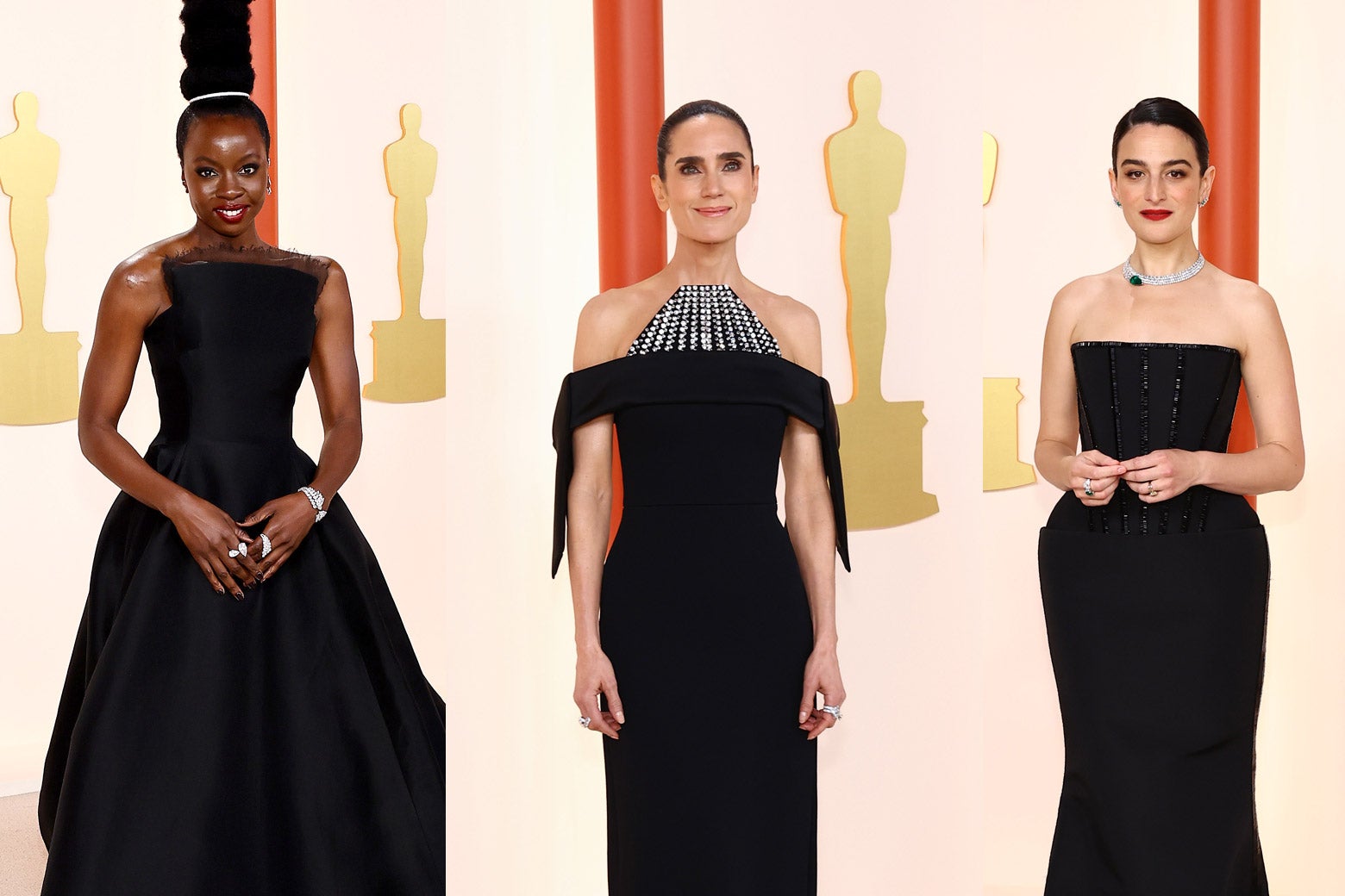 Danai Gurira, Jennifer Connelly, Jenny Slate at the Oscars 2023.