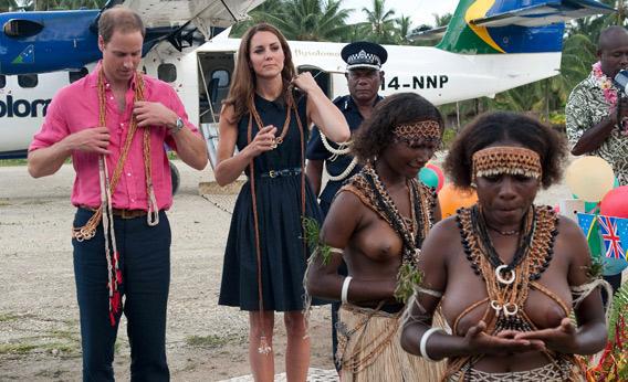 Prince William and Kate Middleton in Marau, Solomon Islands.