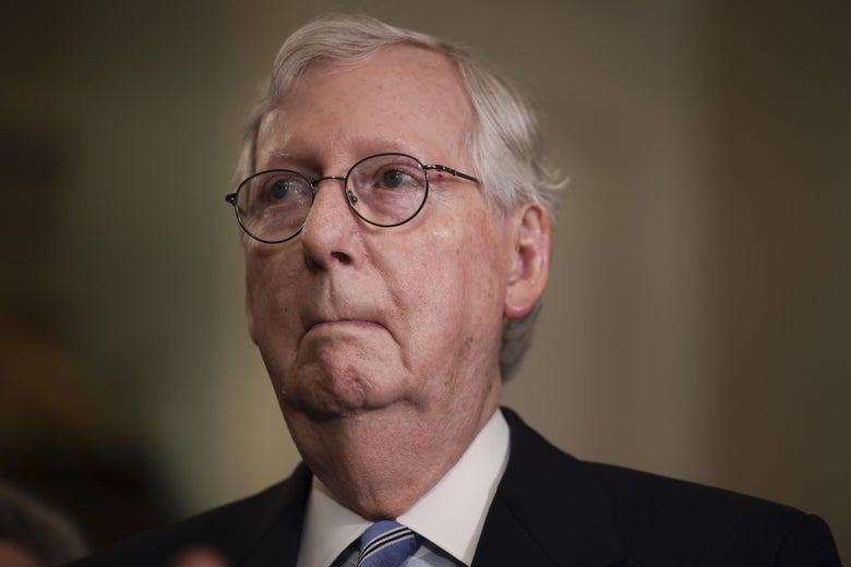 McConnell looking serious