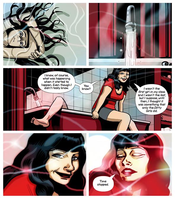 Panels from Sex Criminals. 