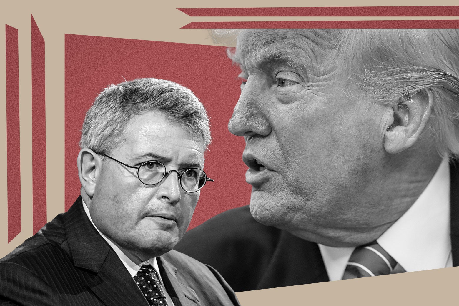 Leonard Leo and Donald Trump.