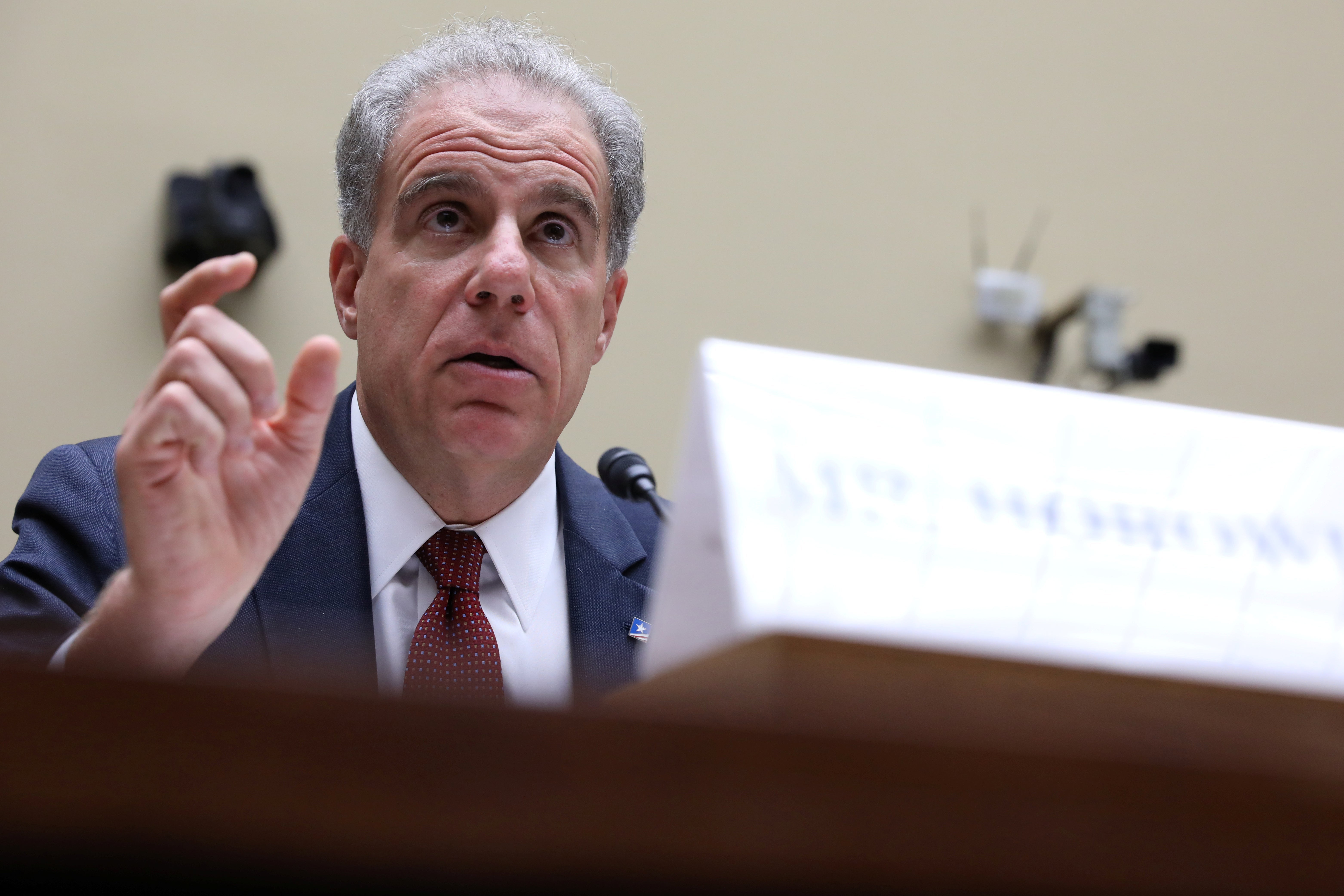 Michael Horowitz speaks to a House committee.