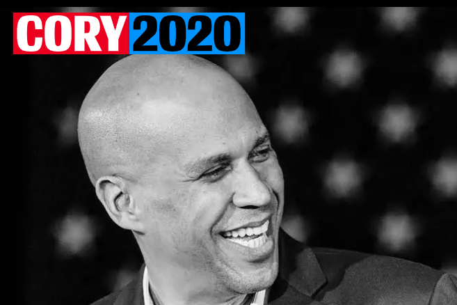 Cory Booker smiling in a photo from his campaign website.