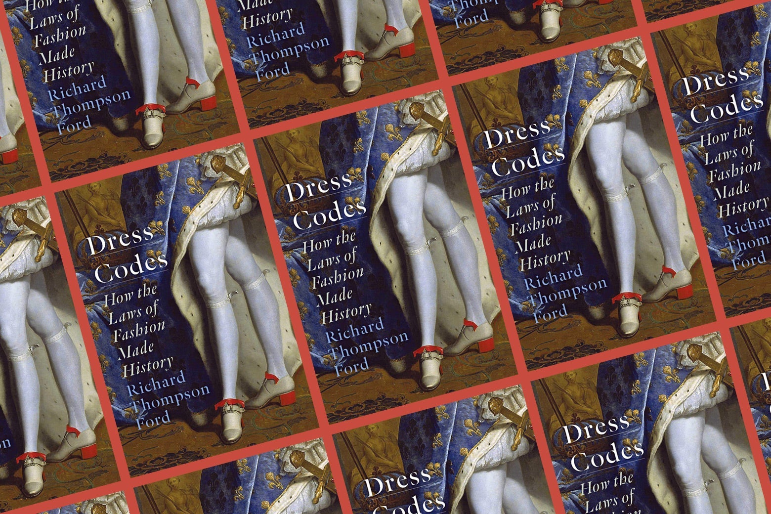 Dress Codes book cover, tiled.
