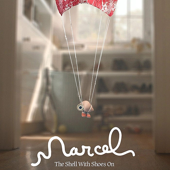 The poster for Marcel the Shell With Shoes On.