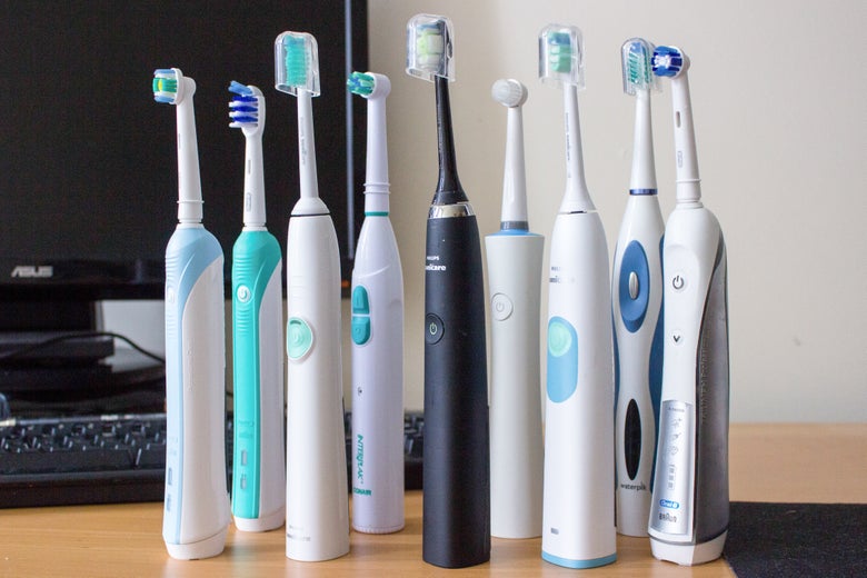Assorted electric toothbrushes