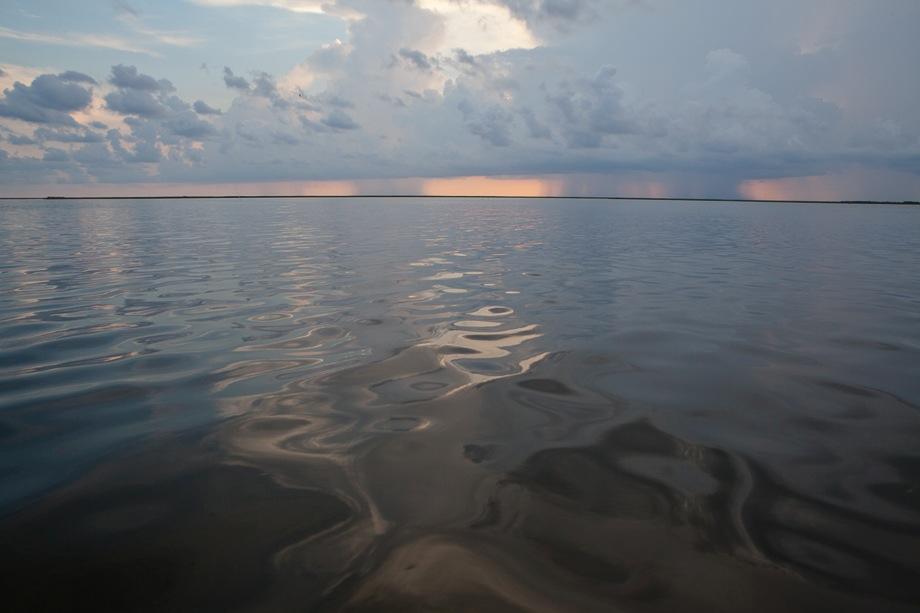 Storm clouds off Isle de Jean Charles.