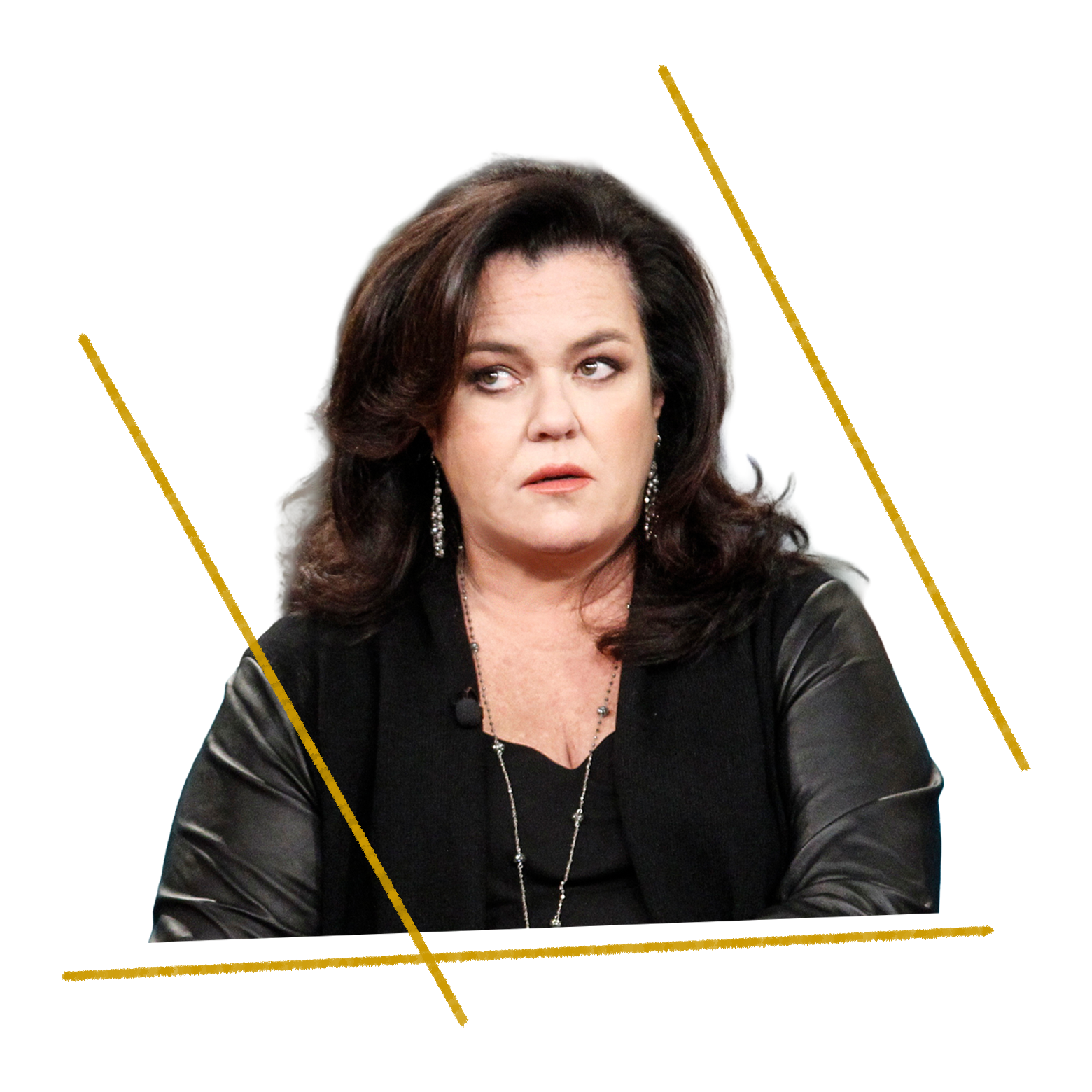 Rosie O'Donnell rolling her eyes.