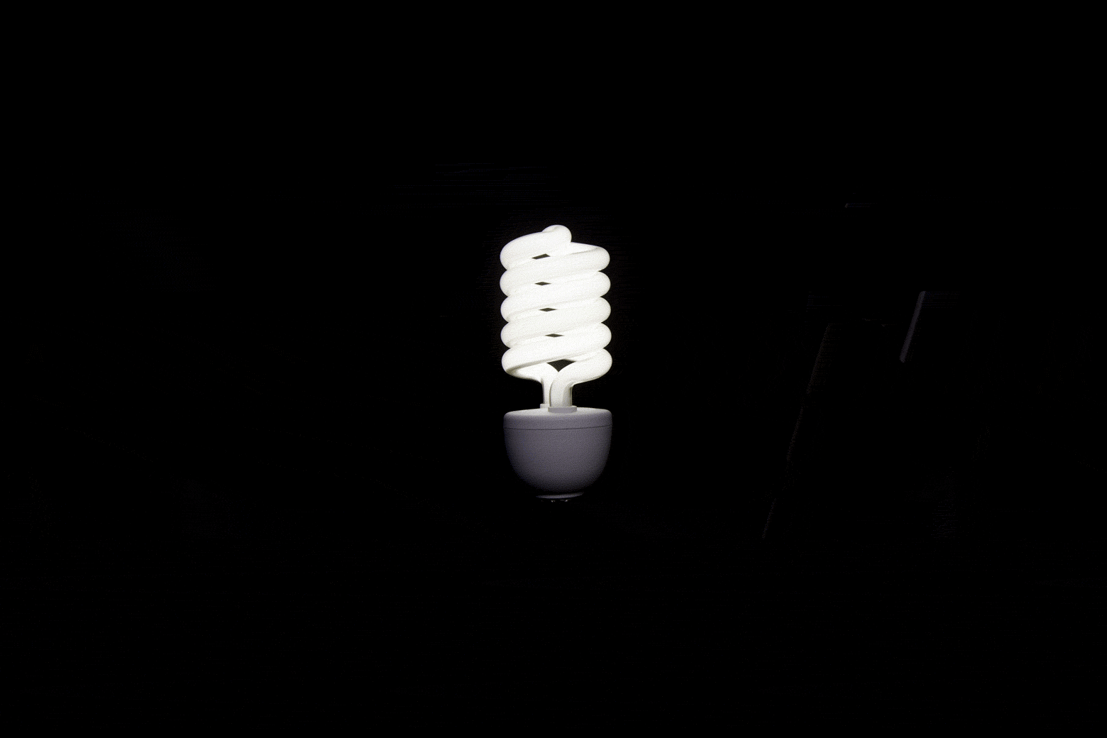 A gradually dying lightbulb