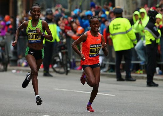 Caroline Rotich of Kenya wins the Boston Marathon in dramatic finale ...