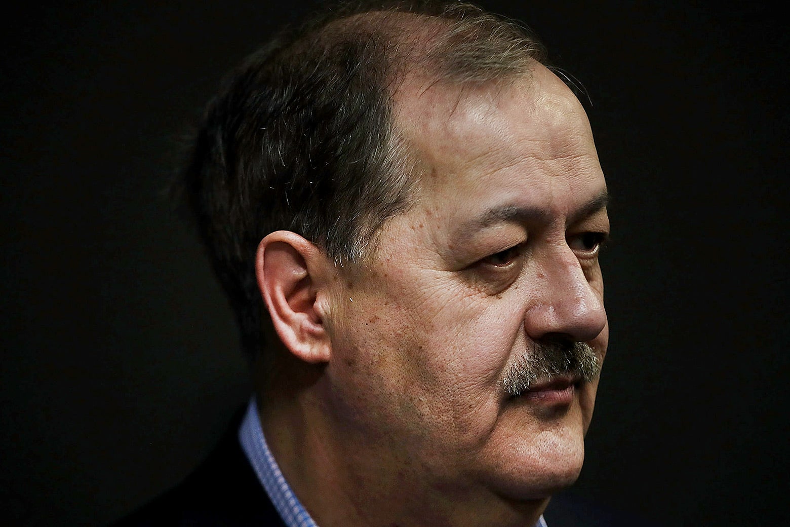 U.S. Senate candidate Don Blankenship speaks at a town hall meeting at West Virginia University on March 1 in Morgantown.