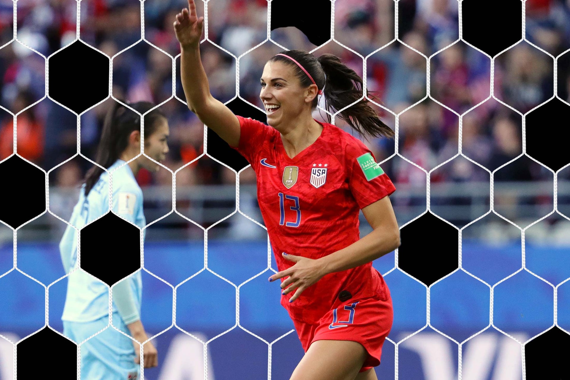 Alex scored five goals in the USWNT's World Cup opener. Seems