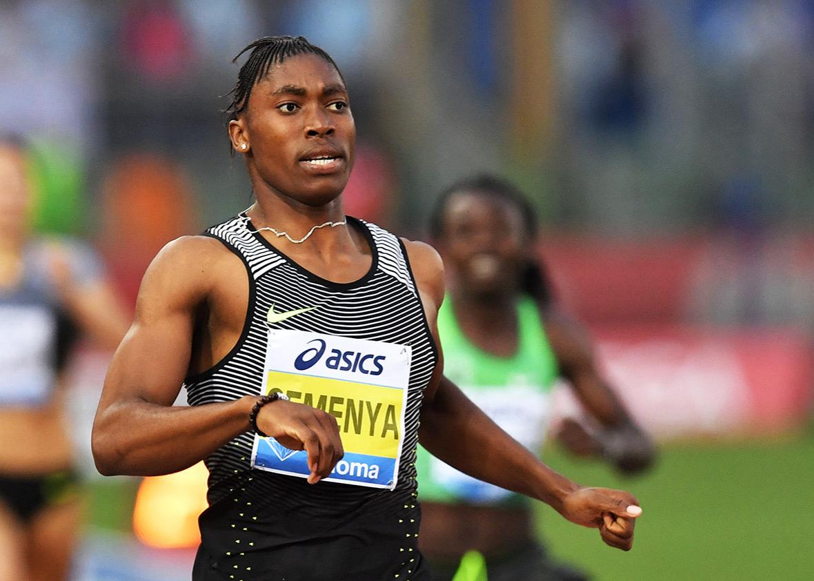 South Africa's Caster Semenya competes in the Women's 800m event at the Rome's Diamond League competition on June 2, 2016 at the Olympic Stadium in Rome. 
