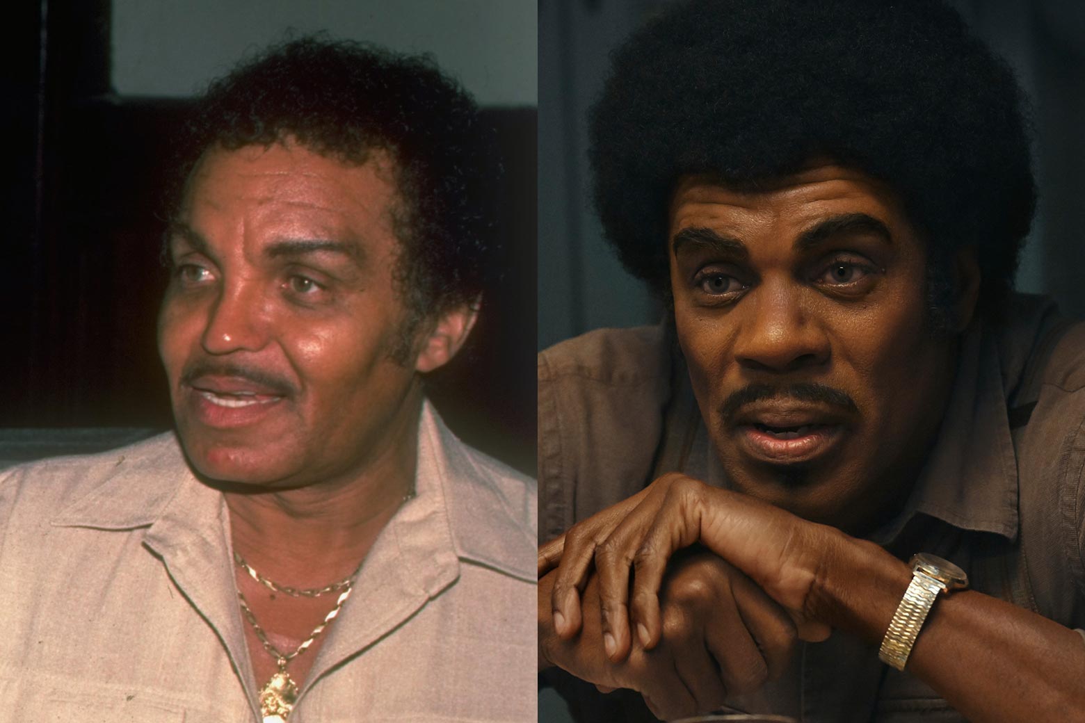 Joe Jackson and Colman Domingo playing him in Michael.
