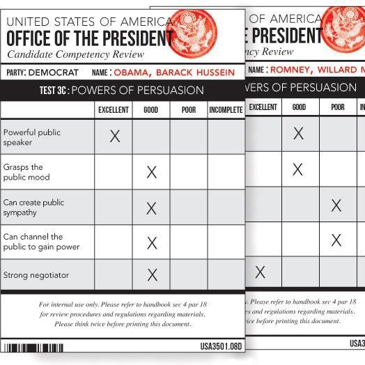 Candidate report card