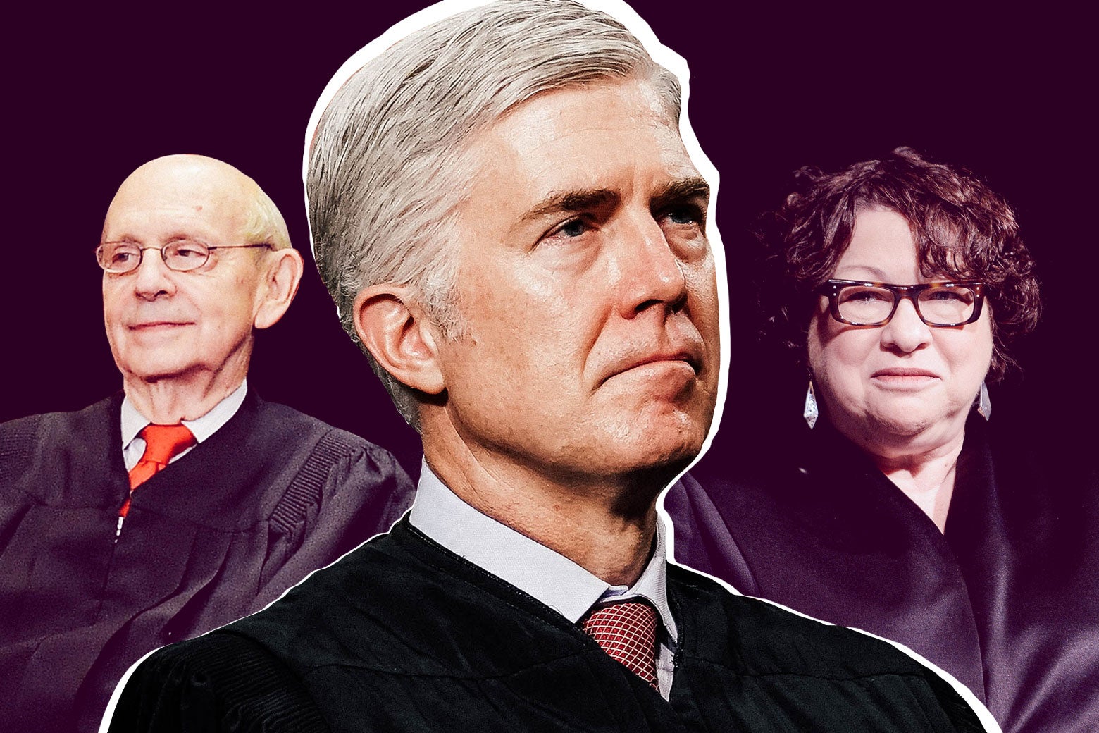 Justices Stephen Breyer, Neil Gorsuch, and Sonia Sotomayor.