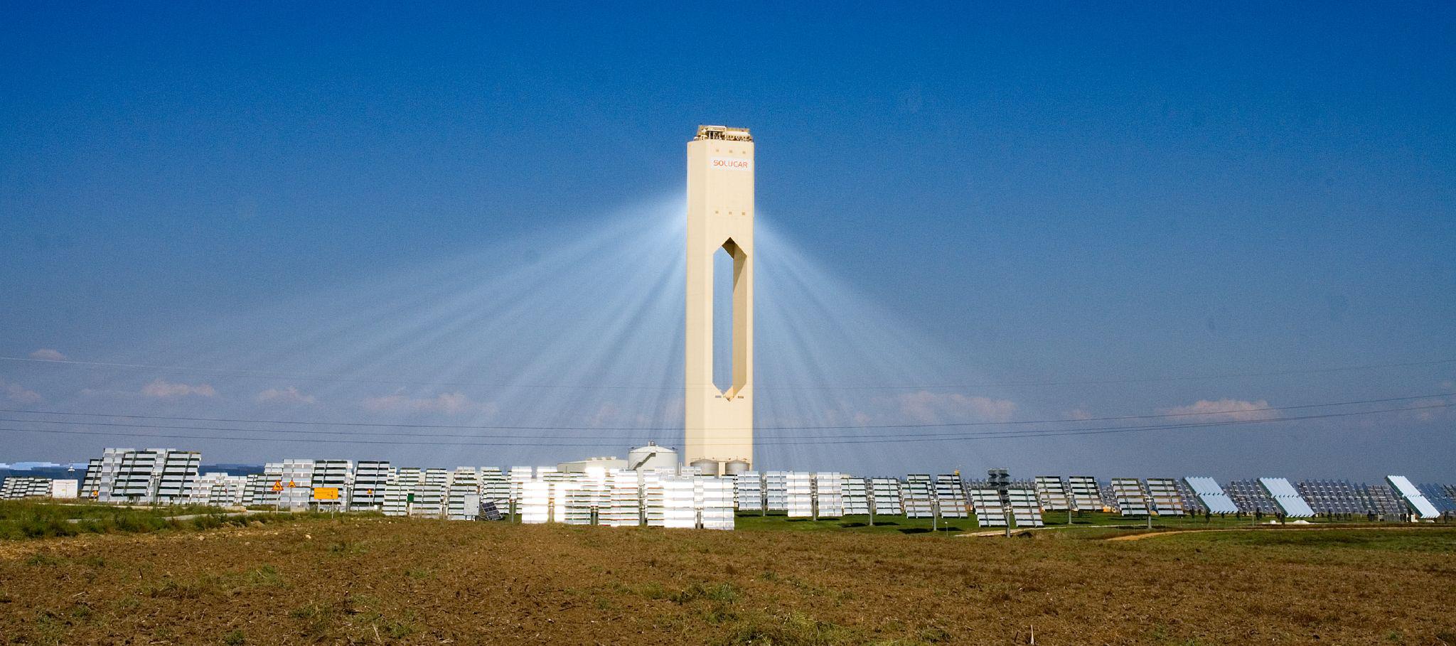 PS10 And PS20, Spain's Solar Power Towers Near Seville.