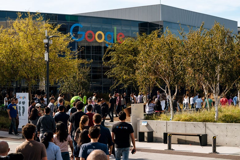 Google employees walk off the job to protest the company’s handling of sexual misconduct claims.
