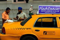 Flashdancer's ad on taxi