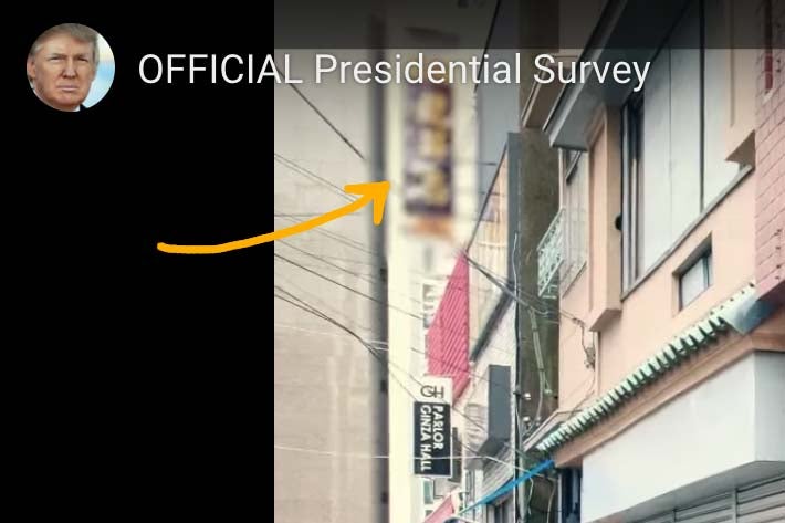 Footage in Trump campaign ad.