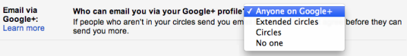 How to opt out of "Anyone on Google+" in Google settings