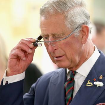 Prince Charles Google Glass