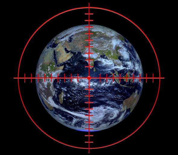 Earth in the crosshairs