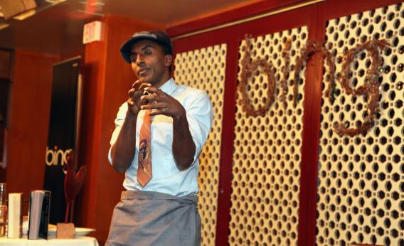 Party with Marcus Samuelsson on the shareholders' dime. Why not?
