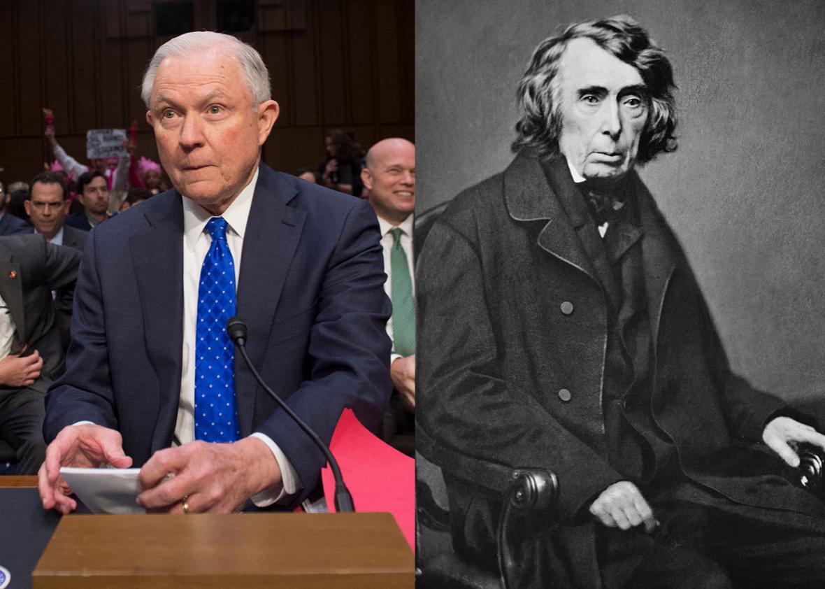 Jeff Sessions and Roger B. Taney