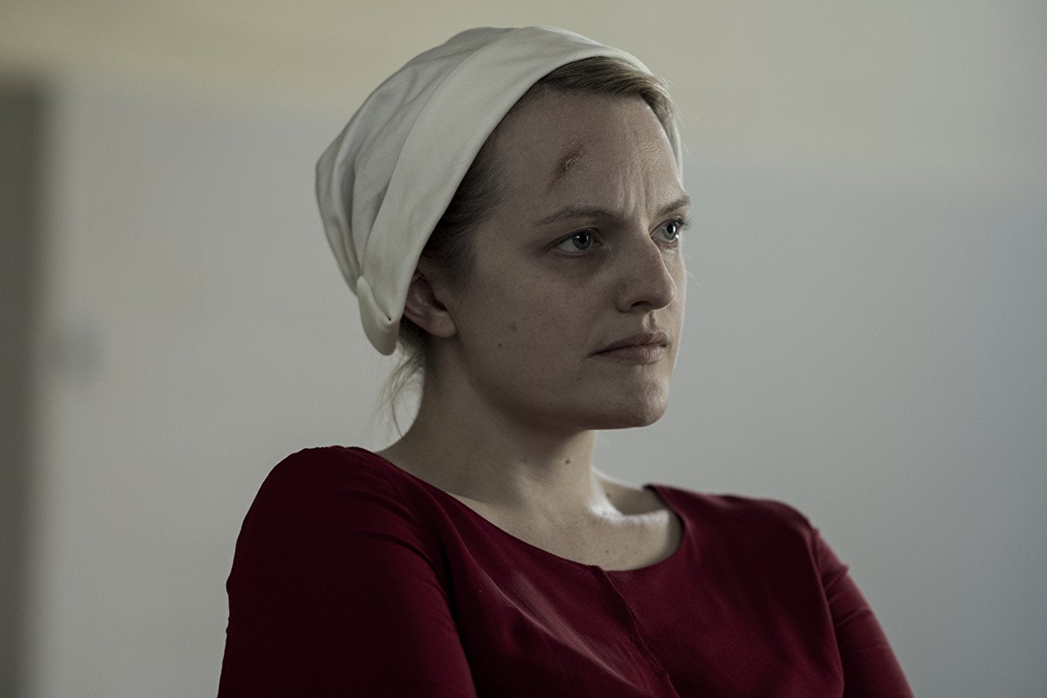 Elisabeth Moss in The Handmaid's Tale.