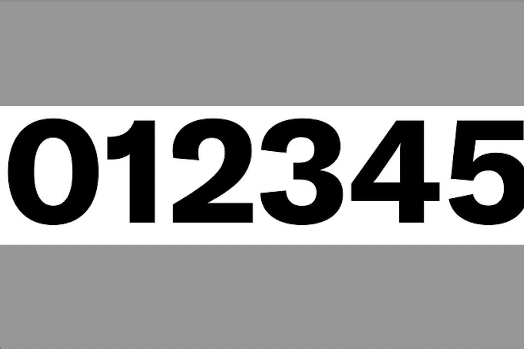 The Chirp numerals.