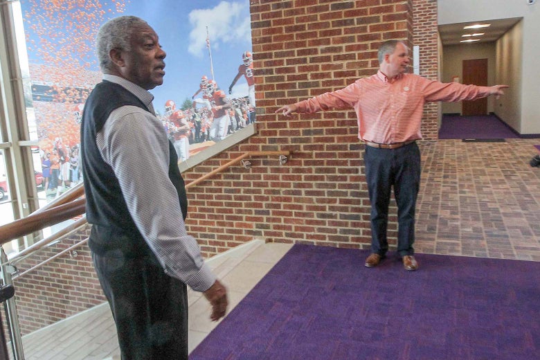 Woody McCorvey and Thad Turnipseed show off the facilities.