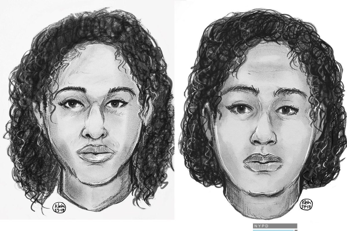 A police sketch of the two sisters