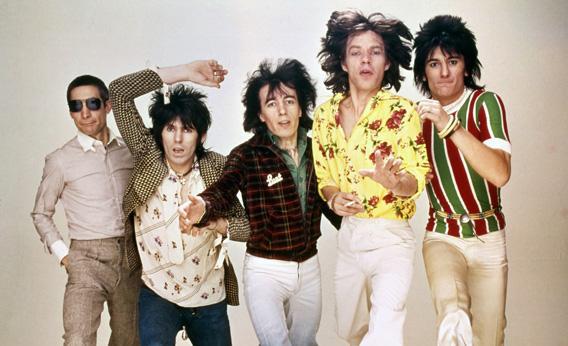 Charlie Watts, Keith Richards, Bill Wyman, Mick Jagger, Ronnie Wood. 