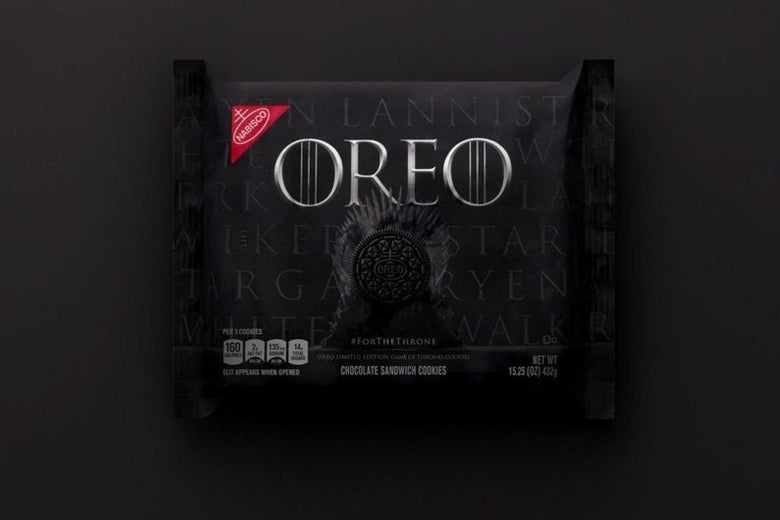Game of Thrones-branded Oreos.