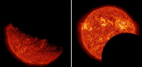 SDO sees an Earth and Moon eclipse