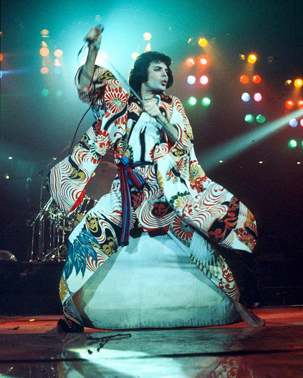 Freddie Mercury, circa 1977. 
