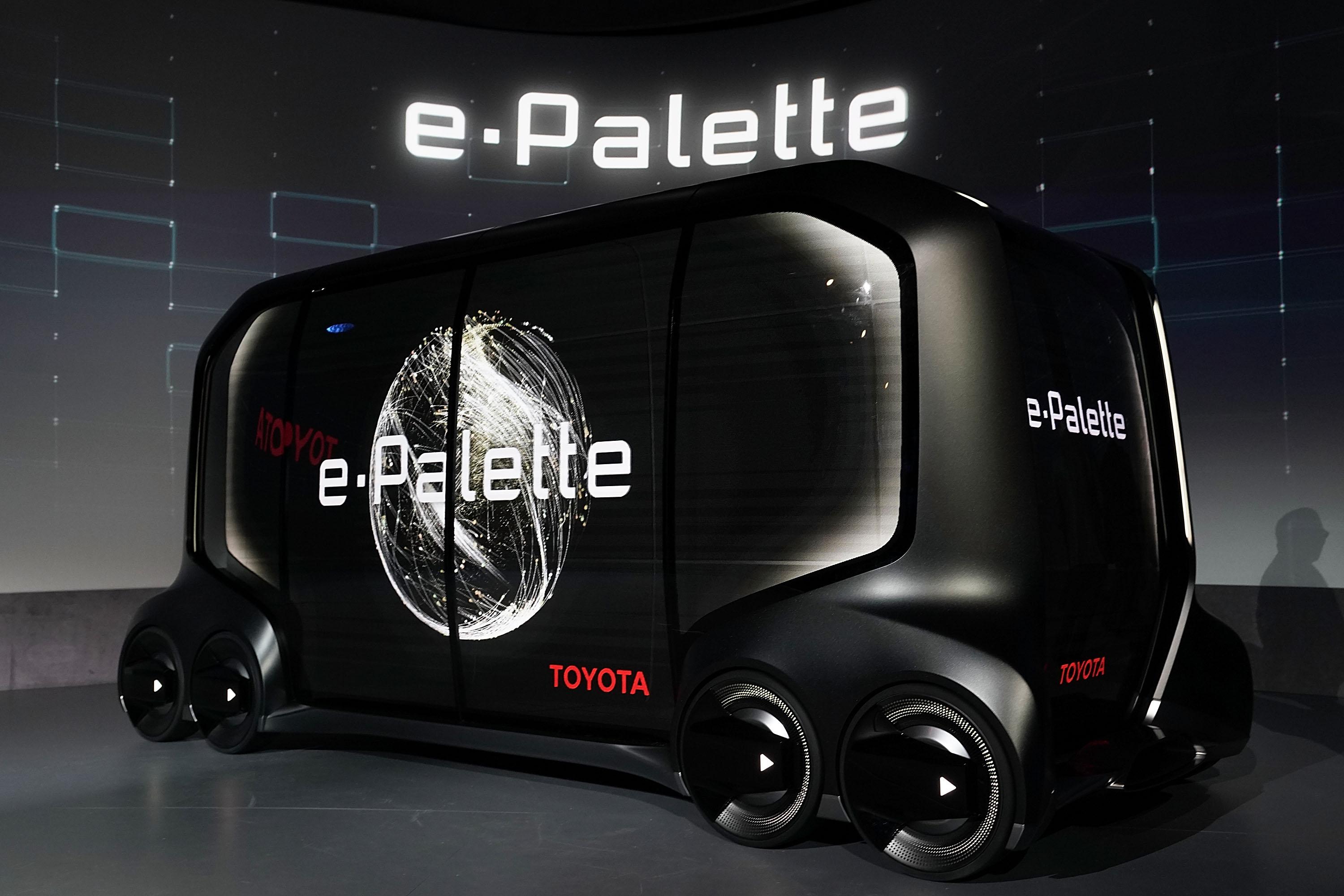 Toyota's boxy new e-Palette concept vehicle.