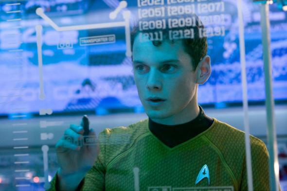 Anton Yelchin in Star Trek (2009).