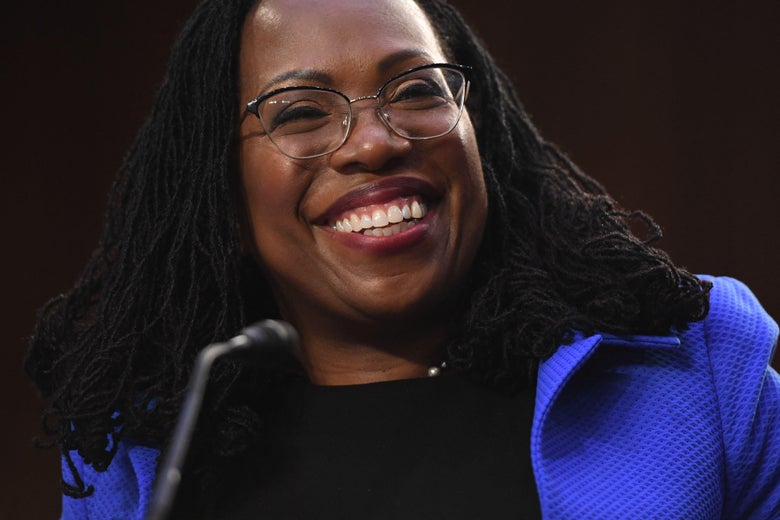 Judge Ketanji Brown Jackson testifies on her nomination to become an Associate Justice of the US Supreme Court, during the third day of a Senate Judiciary Committee confirmation hearing on Capitol Hill in Washington, DC, March 23, 2022. 