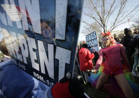 Supreme Court Hears Prop 8: While The Justices Heard Arguments Inside 