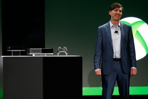 Don Mattrick, President of the Interactive Entertainment Business at Microsoft reveals the Xbox One during a press event in Redmond, Washington May 21, 2013. 