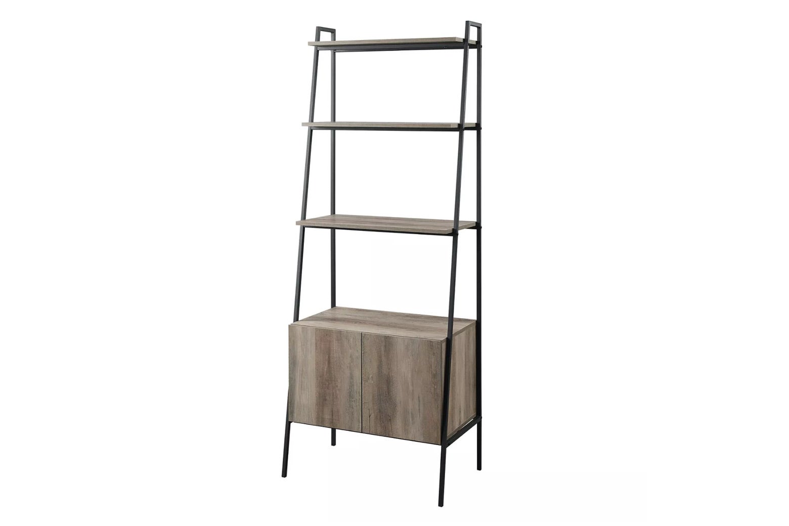 Open Shelf and Closed Storage Ladder