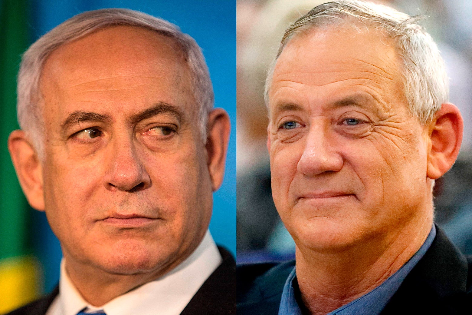 Benjamin Netanyahu and Benny Gantz. 