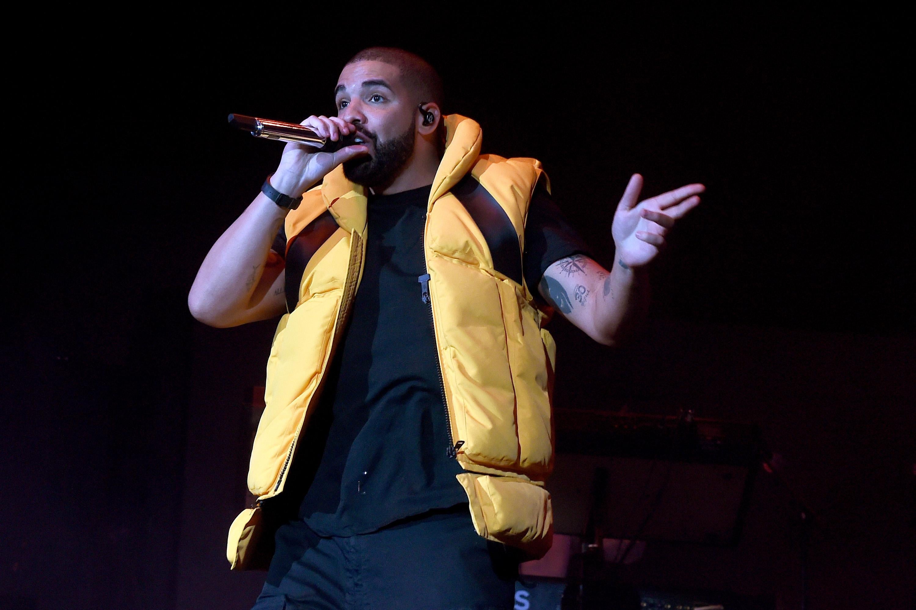 Drake performing at Coachella in 2017. 