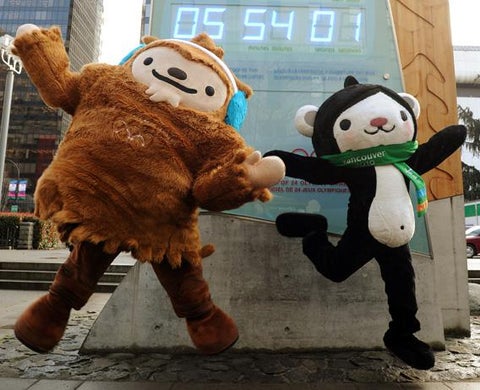 mascots snowboarder quatchi toker vibe
