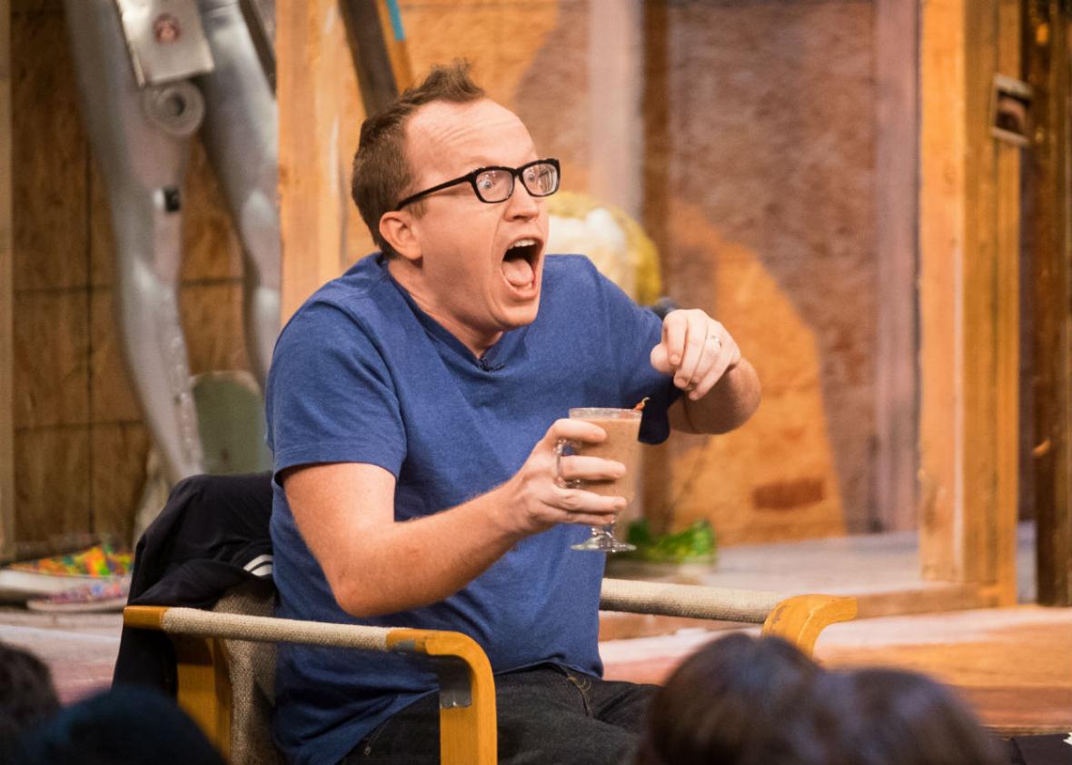 Comedian Chris Gethard on The Chris Gethard Show.