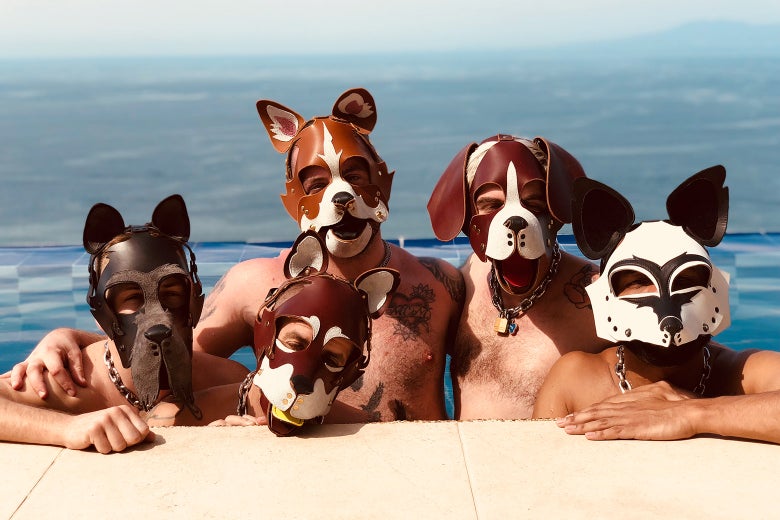 Members of the Fog City Pack at their retreat.
