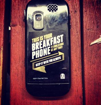 taco bell phone.